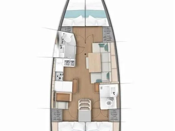 Location bateau Gouviá pas cher Sun Odyssey 440