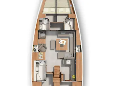 Location bateau Hanse Hanse 455 à Biograd na Moru sur Samboat