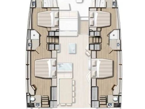 Location Catamaran à Fethiye - Bali Bali 5.4 - 6 cab.