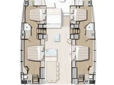 Location Catamaran à Fethiye - Bali Bali 5.4 - 6 cab.