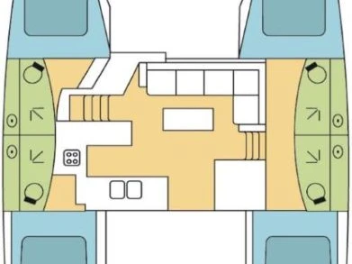 Fountaine Pajot Elba 45 a louer à Olbia