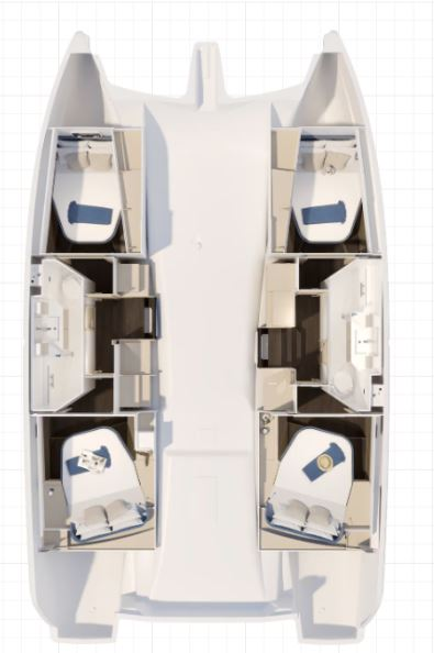 Louez un Fountaine Pajot Fountaine Pajot FP 41 Quatuor 2 à Saint-Mandrier-sur-Mer
