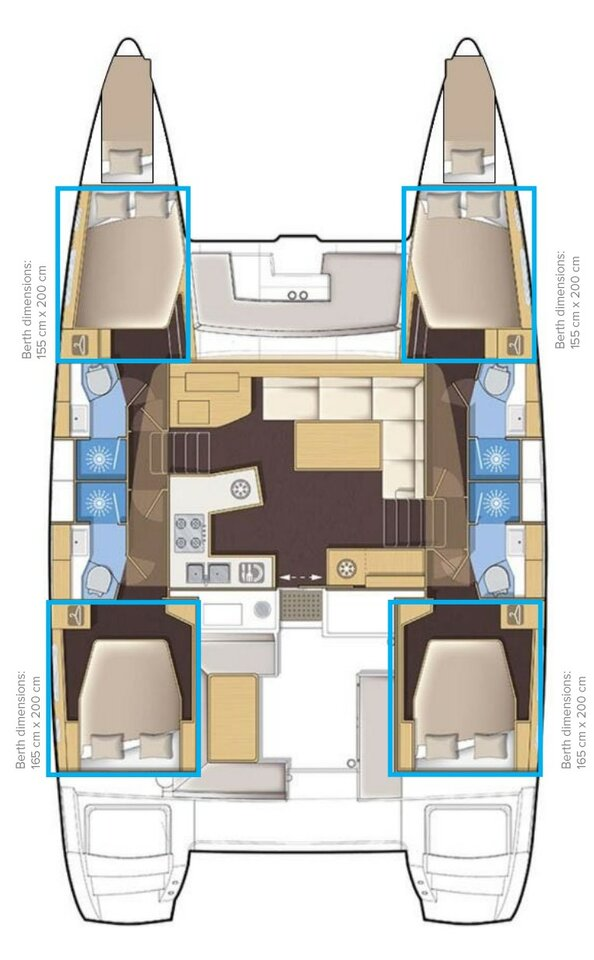 Location à Kaštela - Lagoon Lagoon 450 F sur SamBoat