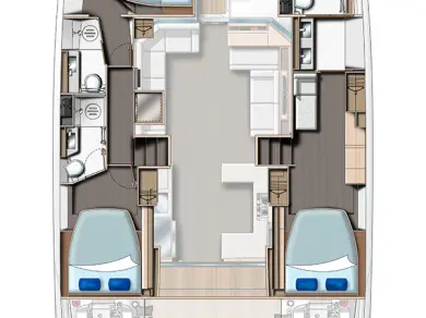 Location Bateau à moteur à Eden Island - Leopard Catamarans / Robertson & Caine Leopard 53 - OW