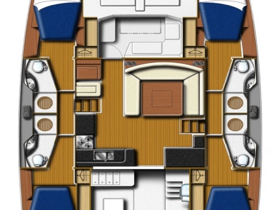 Location bateau Lefkáda pas cher Leopard 48 - 4 + 1 cab.