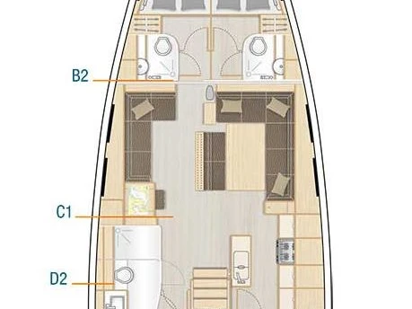 Location à Sukošan - Hanse Hanse 548 sur SamBoat