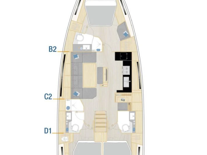 Location bateau Hanse Hanse 460 à Seget Donji sur Samboat