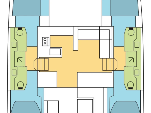 Location bateau Komolac pas cher Nautitech 47 Power - 4 + 2 cab.