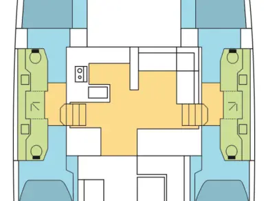 Location bateau Komolac pas cher Nautitech 47 Power - 4 + 2 cab.