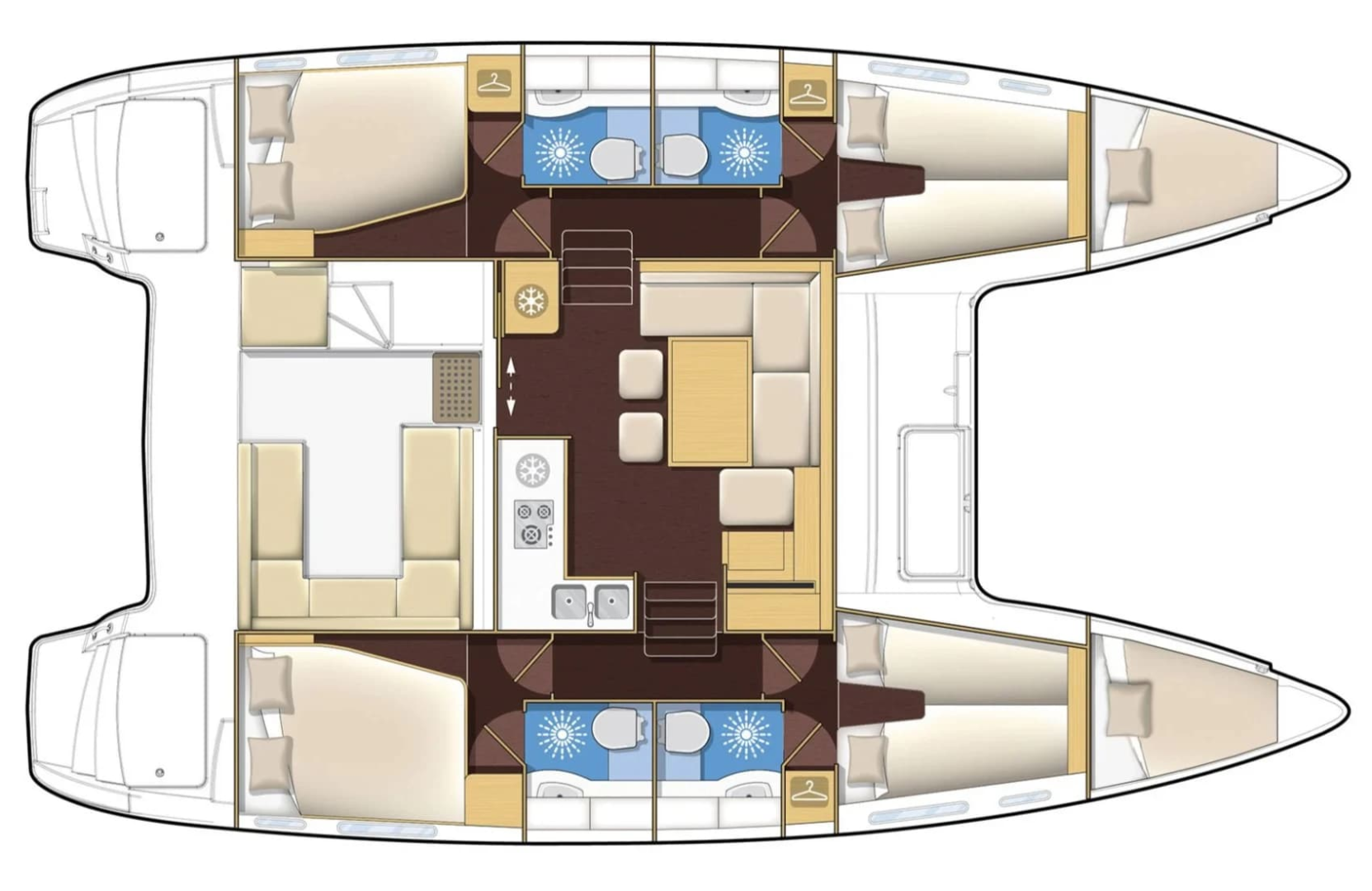 Location bateau Lagoon Lagoon 400 S2 à Álimos sur Samboat