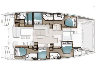 Louer Catamaran avec ou sans skipper Leopard Catamarans / Robertson & Caine à Furnari