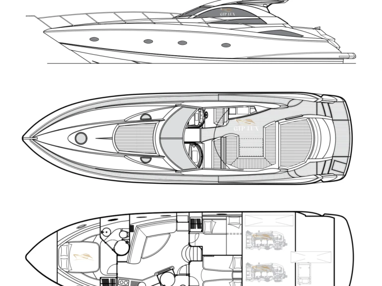 Location Yacht Sunseeker avec permis