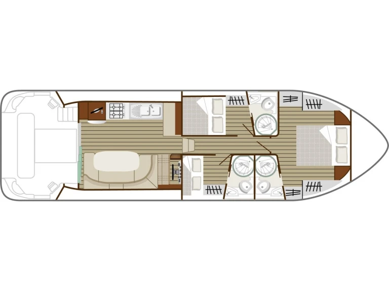 Location Bateau à moteur à Le Somail - Nicols Yacht Nicols Estivale Sixto +