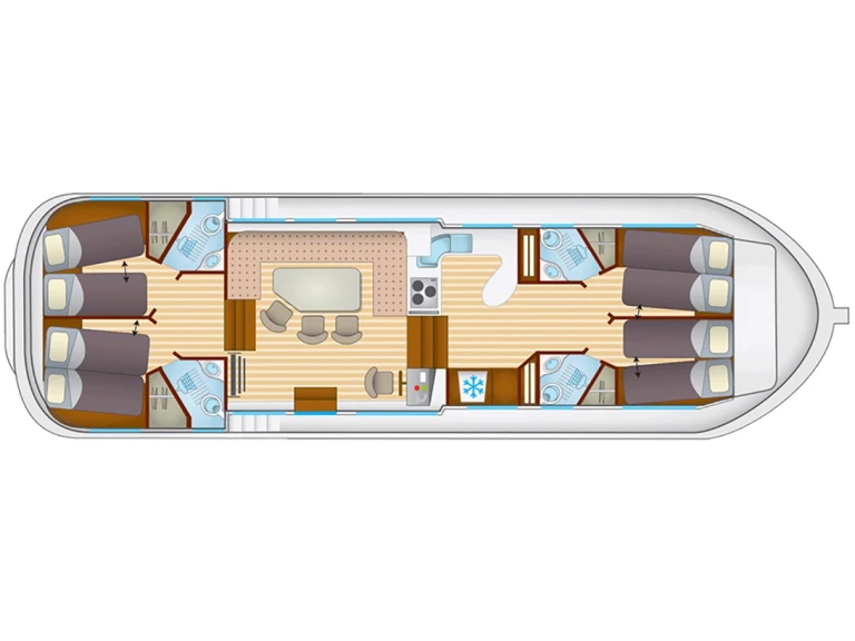 Location bateau Pénichette Pénichette 1500FB à Dompierre-sur-Besbre sur Samboat