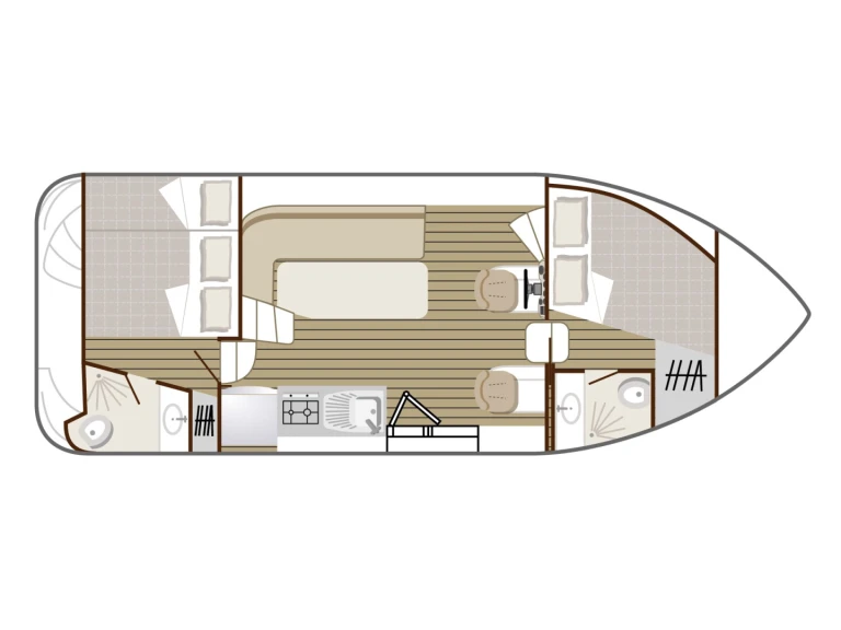 Location Bateau à moteur à Lübz - Nicols Yacht Nicols Confort 900 DP