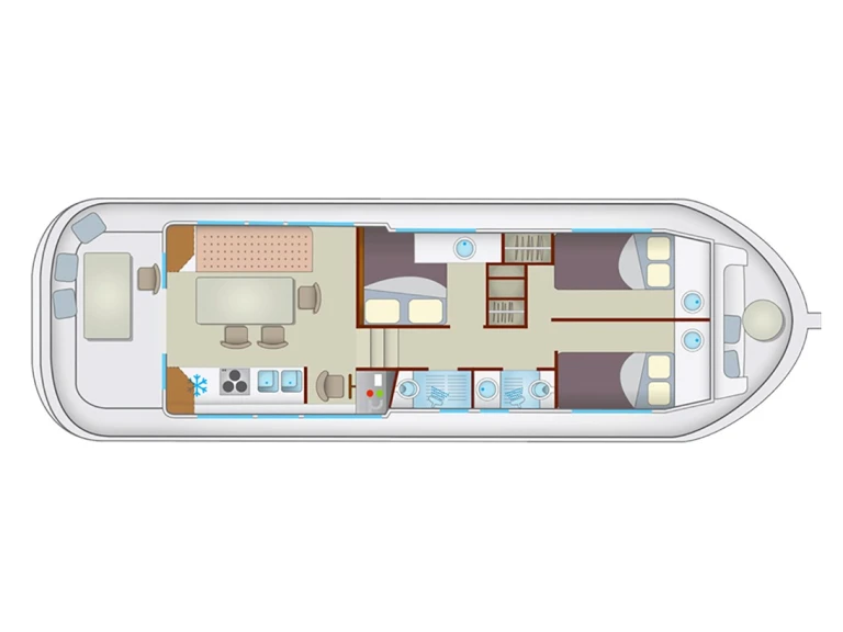 Péniche à louer à Montesquieu-Lauragais au meilleur prix