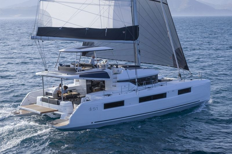 Lagoon 51 eco solar catamaran charter in Lefkáda, Greece