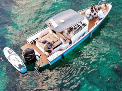 Axopar 28 T-TOP 28 T-Top charter bareboat or skippered in  Can Picafort