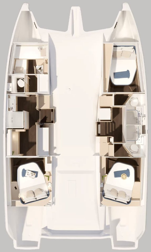 Location à Road Town - Fountaine Pajot Fountaine Pajot FP 44 Maestro - 3 cab. sur SamBoat