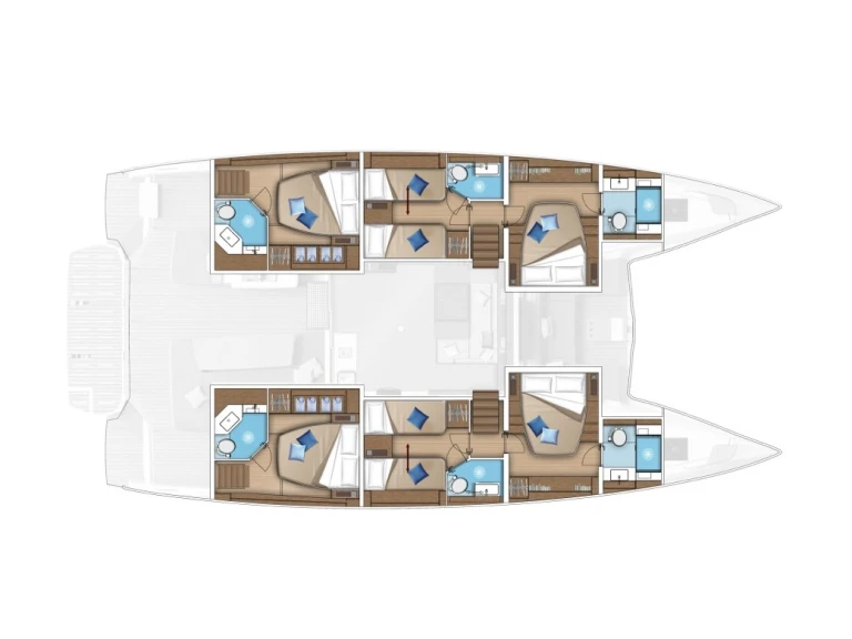 Location bateau Lagoon Lagoon 55 à Olbia sur Samboat