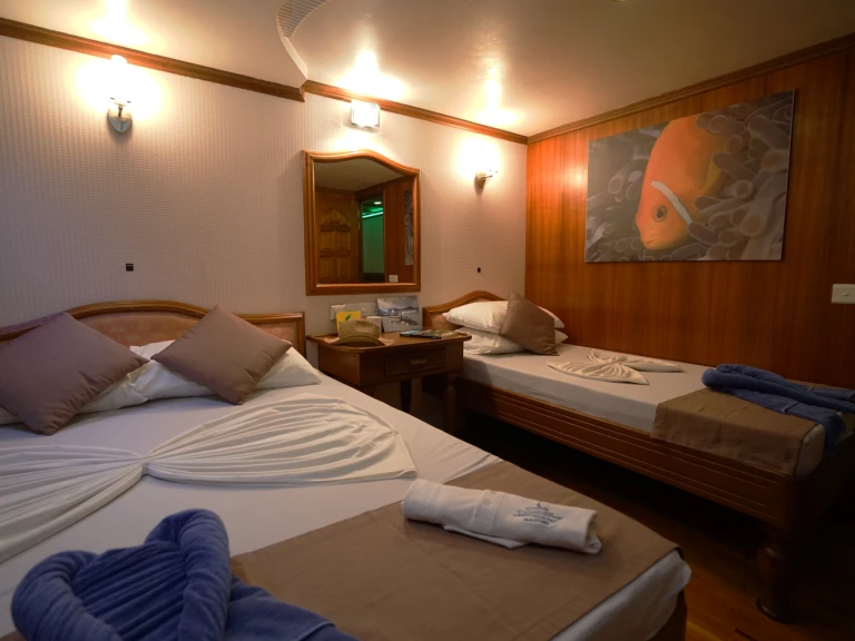 Location bateau Hulhumale pas cher Conte Max - Cabin (triple-1 double bed + 1 single bed)