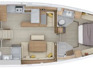 Location bateau Split pas cher Oceanis 52 - 3 cab.