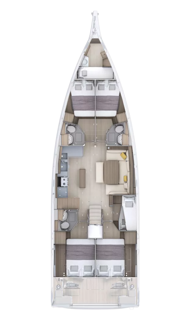 Location Voilier à Split - Bénéteau Oceanis 52 - 6 cab.