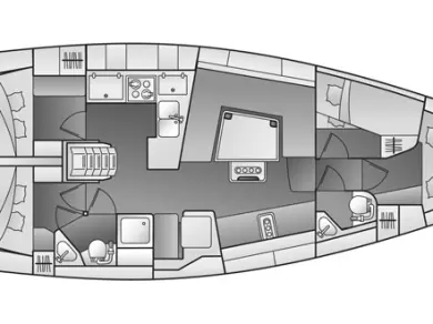 Location Voilier à Sukošan - Elan Impression 444