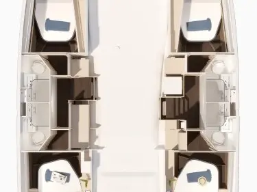 Location à Seget Donji - Fountaine Pajot Fountaine Pajot FP 44 Quatuor - 4 + 1 cab. sur SamBoat