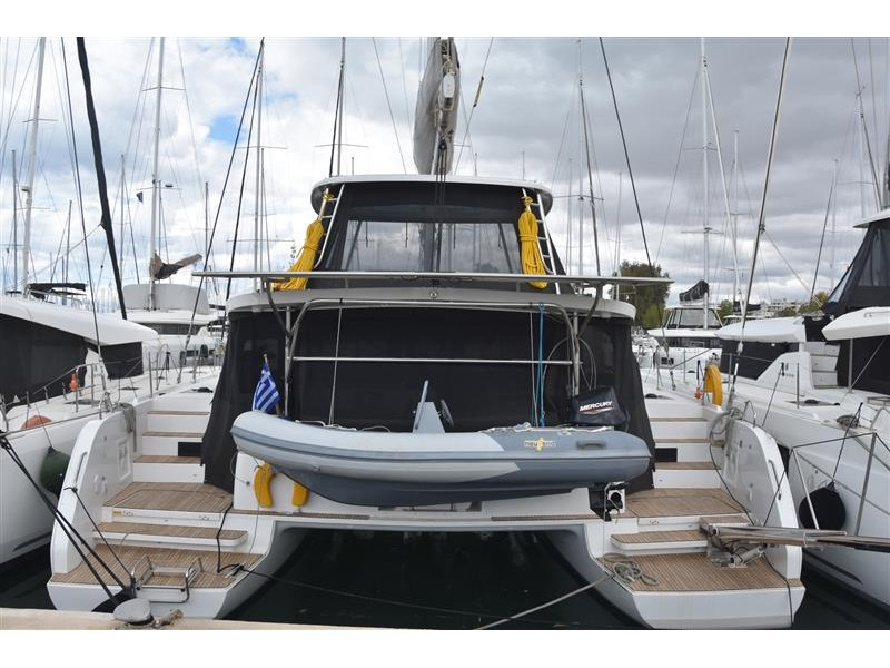 Lagoon 46 eco solar catamaran charter in Alimos, Greece
