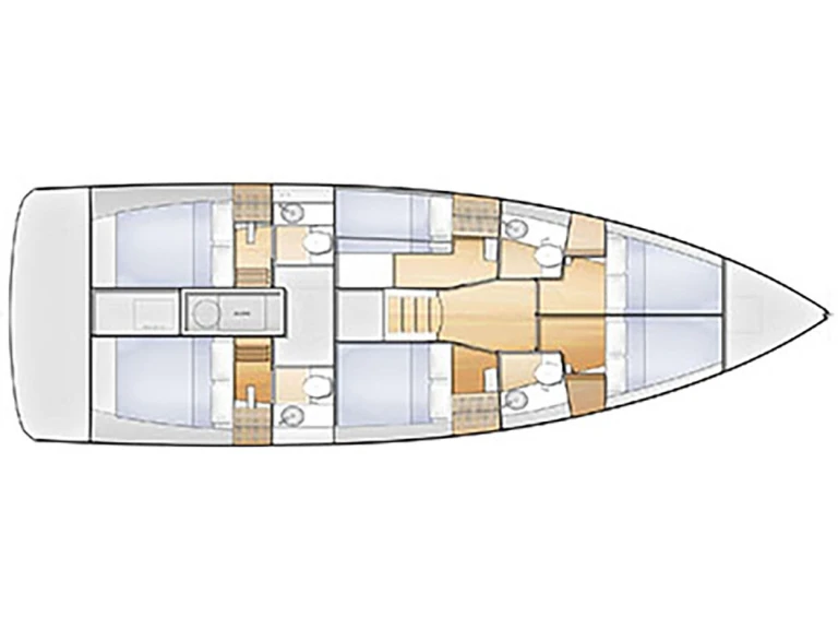 Location à Néa Péramos - Jeanneau Sun Loft 47 (7 cab.) sur SamBoat