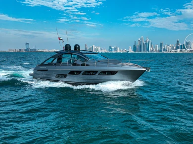 Yacht hire Dubai Marina cheap Pershing 5x