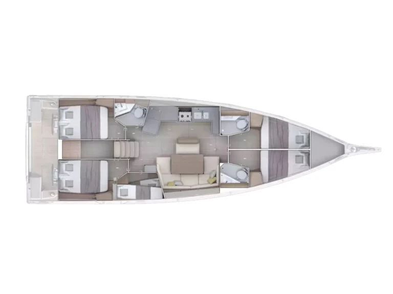 Bénéteau Oceanis 47 - 5 cab. a louer à Néa Péramos