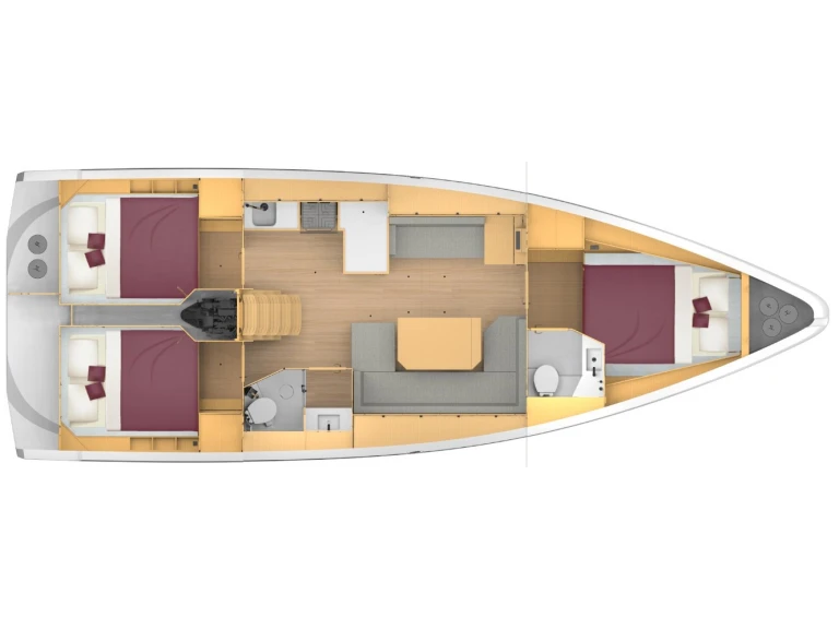 Louez un Bavaria Bavaria C42 (3 cab.) à Lefkáda