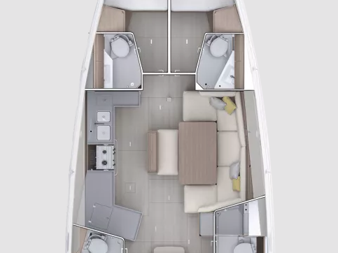 Location bateau Bénéteau Oceanis 47 - 4 cab. à Furnari sur Samboat