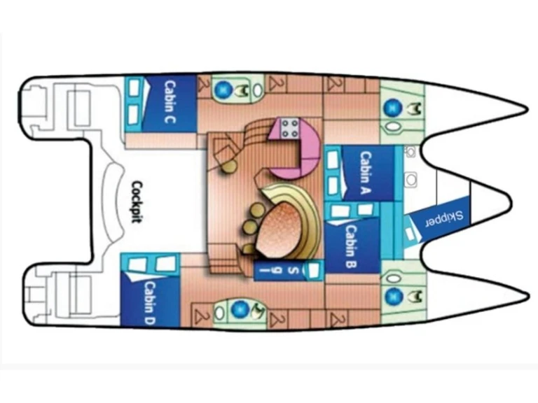 Location Catamaran à Lefkáda - Alliaura-Marine Privilege 465