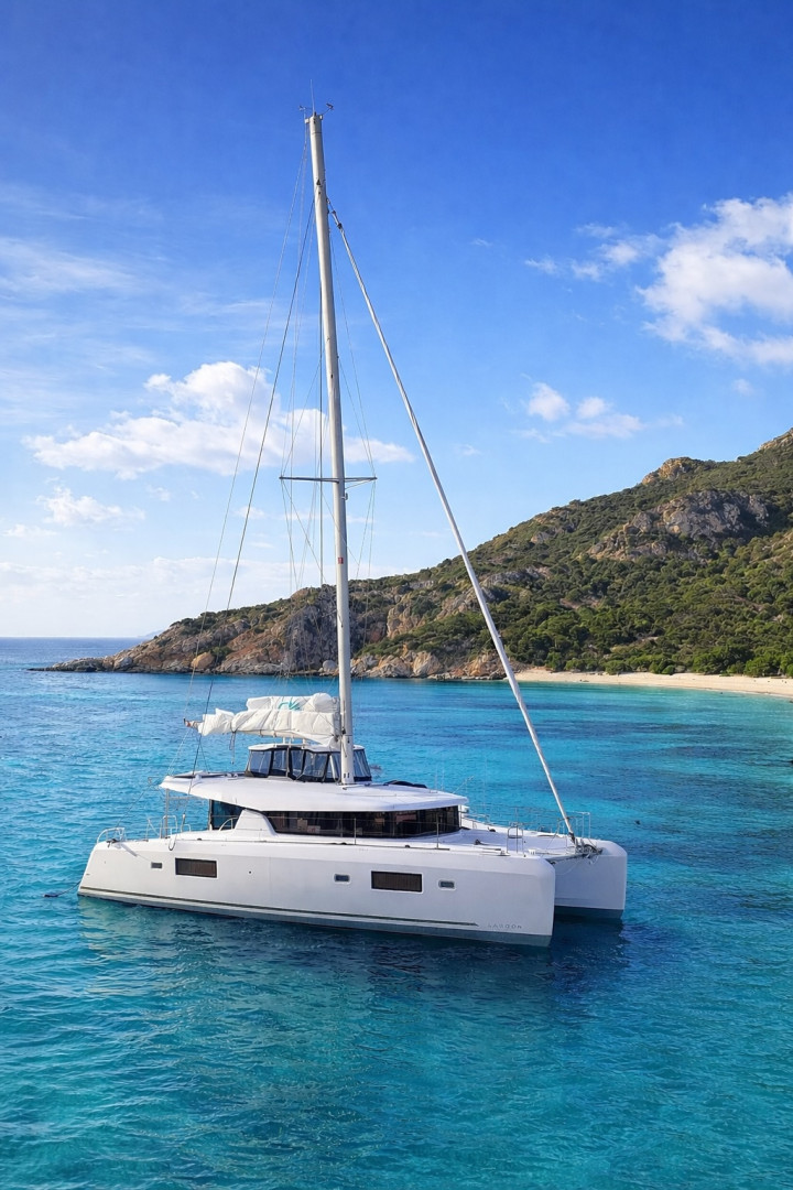 Lagoon 42 eco solar catamaran charter from Port Corbières, Marseille