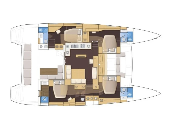 Location Catamaran à Álimos - Lagoon Lagoon 560 S2
