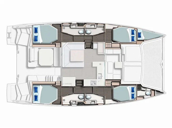 Louer Catamaran avec ou sans skipper Leopard à Álimos