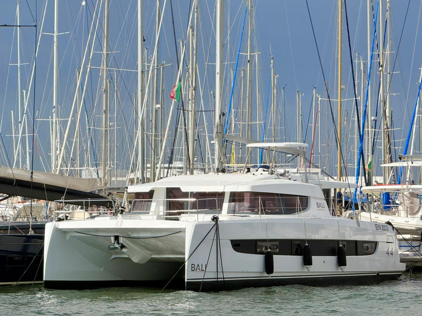 Bali 4.4 eco solar catamaran charter in Golfo Aranci, Italy