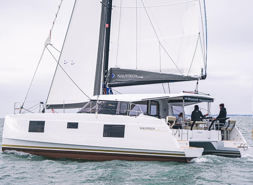 Bavaria Nautitech 40 Open TITOM eco solar catamaran charter in Anse Marcel