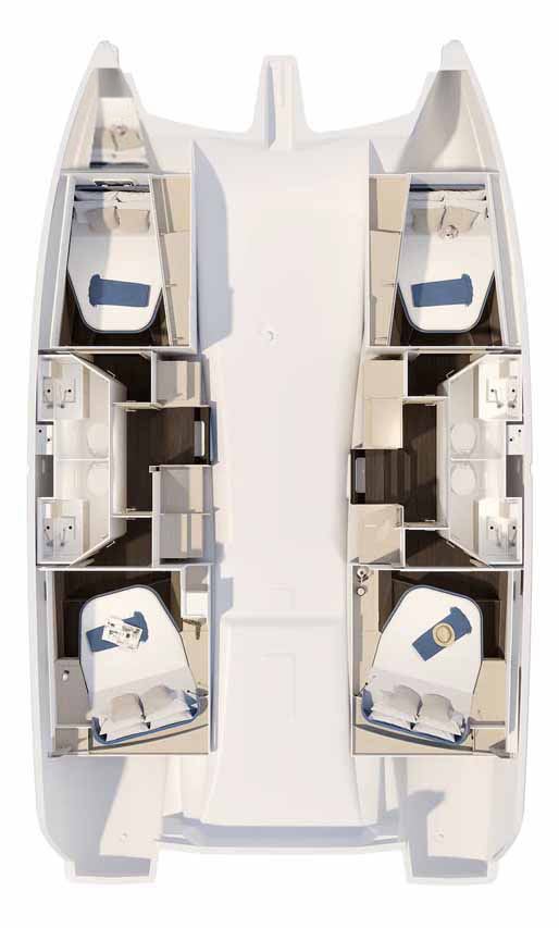 Location à Trogir - Fountaine Pajot Fountaine Pajot FP 41 Quatuor 4 sur SamBoat