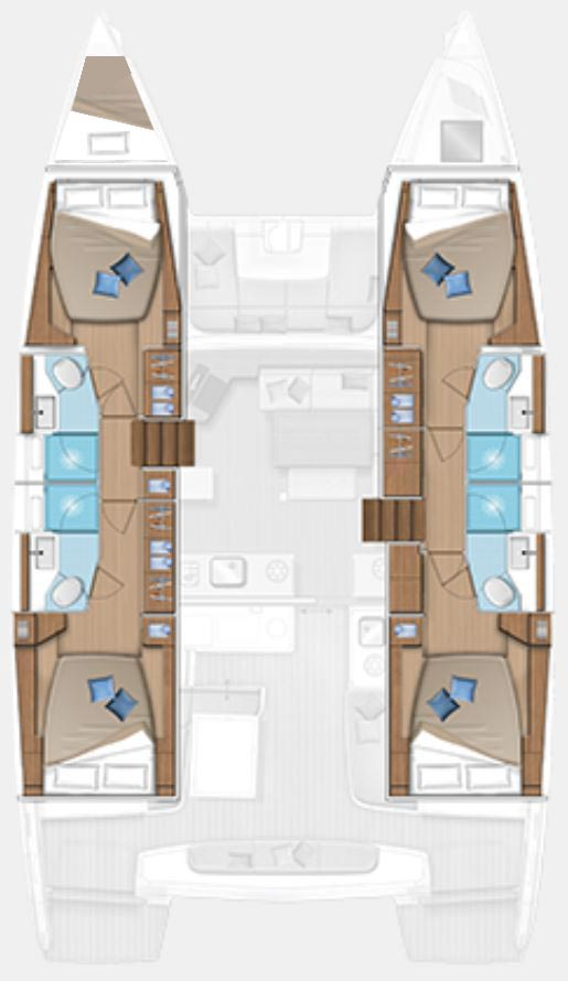 Location bateau Lagoon Lagoon 46 à Dème de Vólos sur Samboat