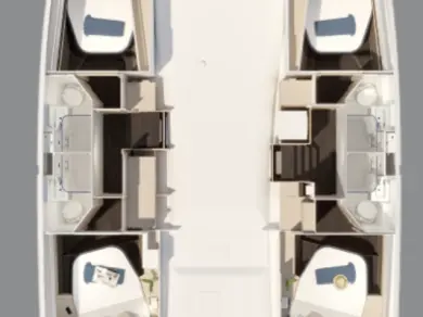 Location bateau Seget Donji pas cher Fountaine Pajot FP 44 Quatuor ELECTRIC - 4 + 1 cab.