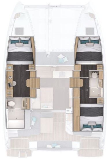 Location à Álimos - Lagoon Lagoon 38 - 3 + 2 cab. sur SamBoat