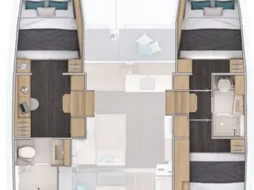 Location à Álimos - Lagoon Lagoon 38 - 3 + 2 cab. sur SamBoat