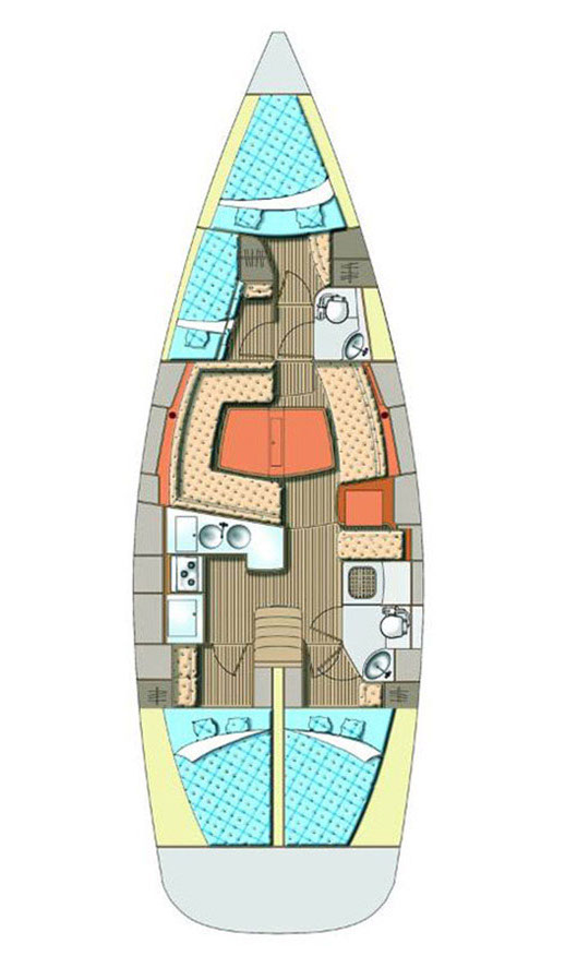 Elan Impression 45 a louer à Biograd na Moru