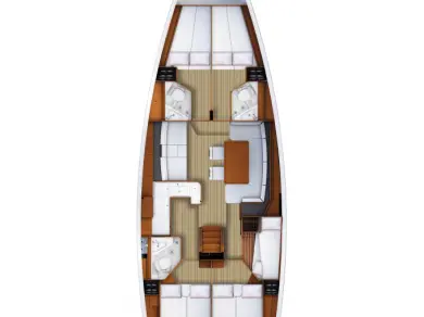 Location bateau Lávrio pas cher Jeanneau 53