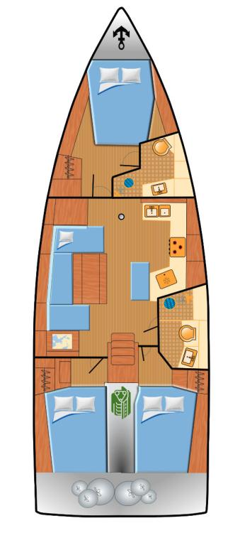 Bénéteau Oceanis 40.1 a louer à Punat