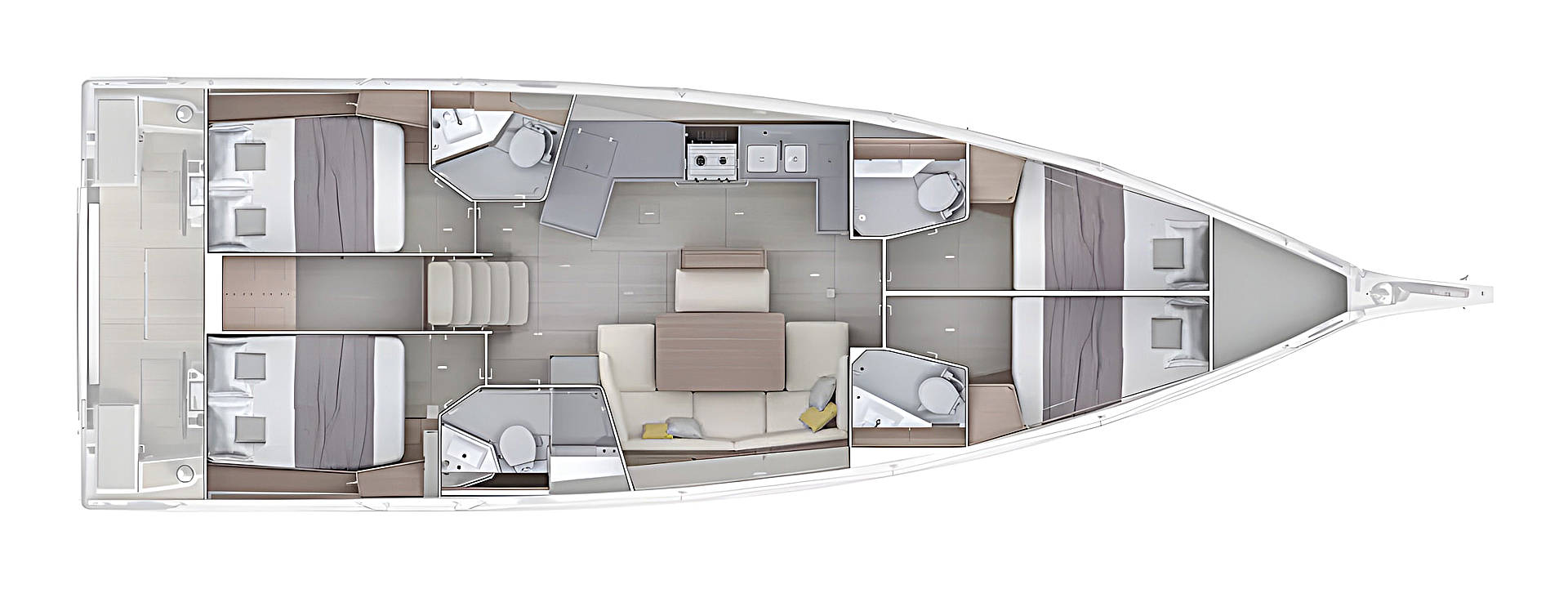 Location Voilier à Rogoznica - Bénéteau Oceanis 47 - 4 cab.
